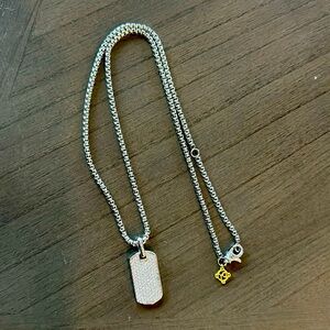 David yurman diamond pendent with necklace